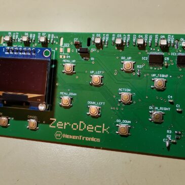 Assembly of the prototype of the ZeroDeck interface.